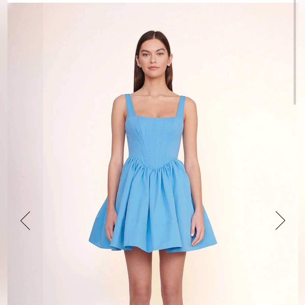 NWT Staud Landscape Dress Azure Blue